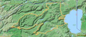 Small sample of Sierra Trail Race route